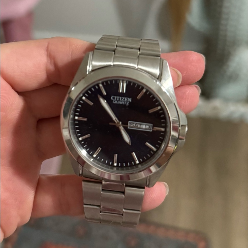 Citizen Men's Blue Dial Silver Watch